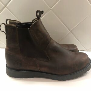 Timberland Waterproof Leather Boots Pull-on Chelsea Boots Men's Size 12 #90565